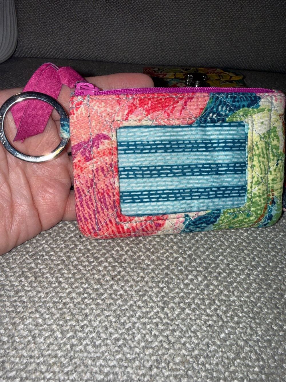 Vera Bradley Pick ONE  Floral Quilted Keychain Cardholders - Picture 5 of 10